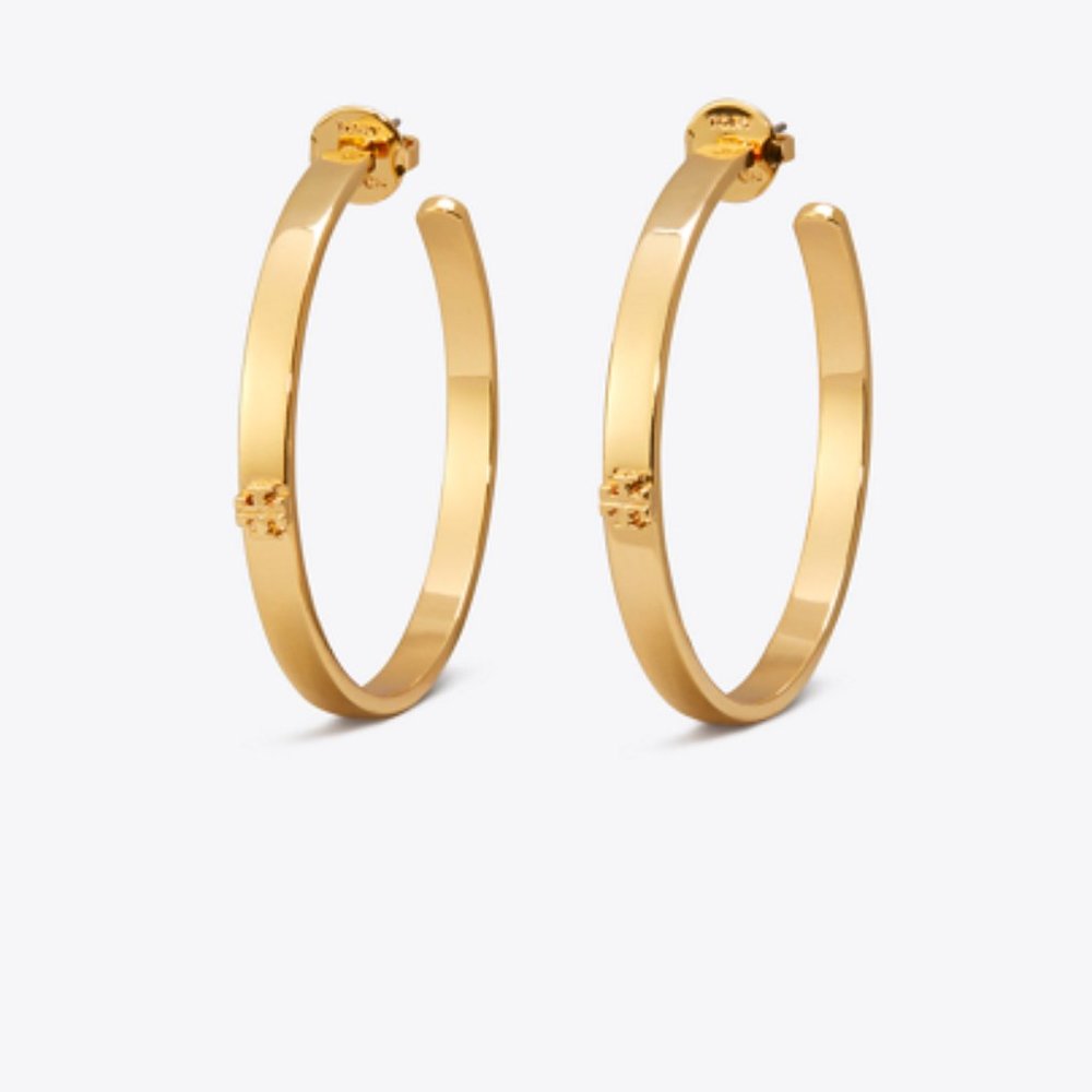 TORY BURCH KIRA HOOP EARRING